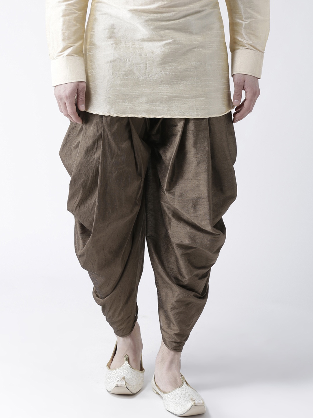 

DEYANN Men Brown Solid Patiala Pyjamas