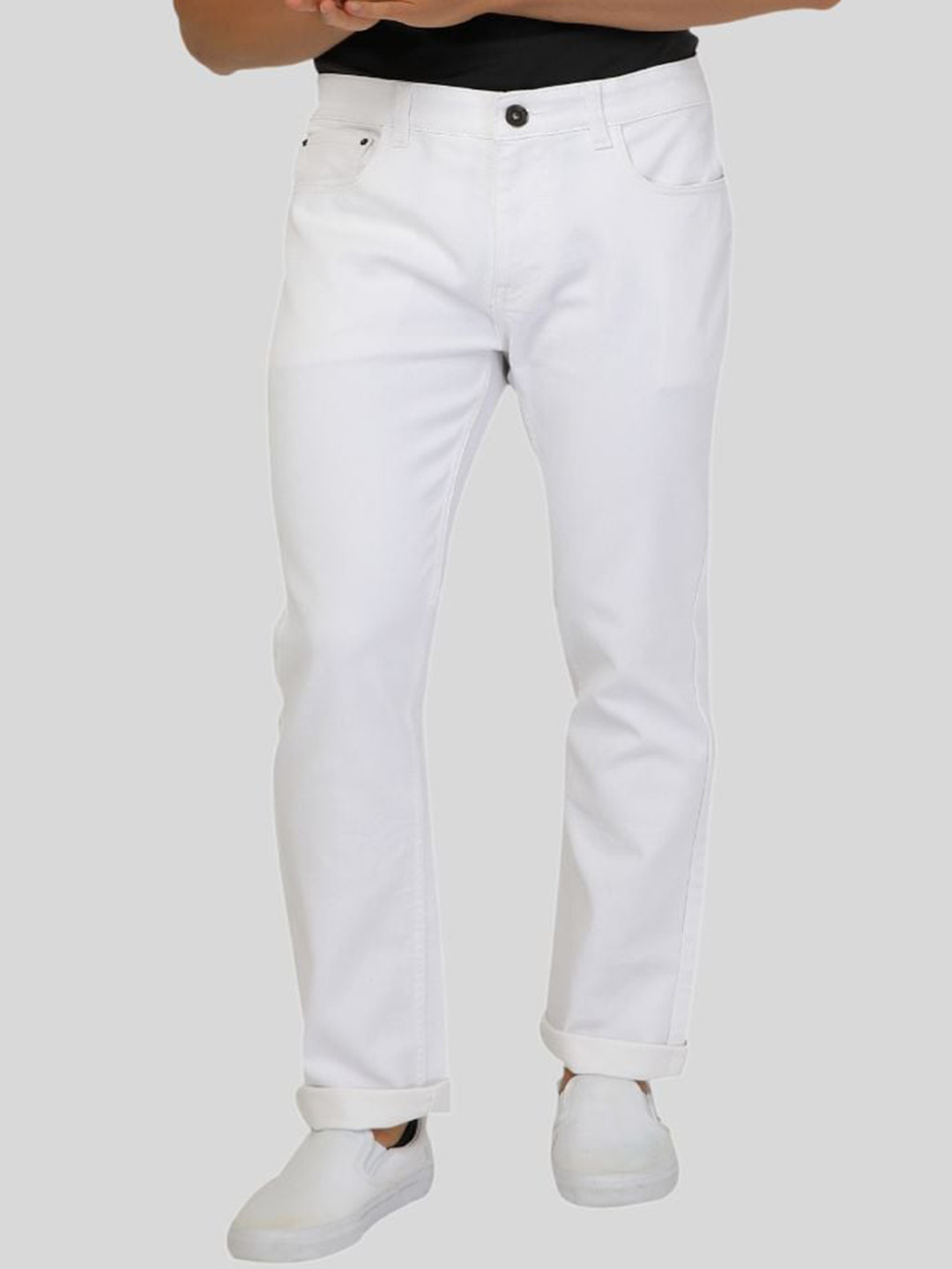 

Ben Martin Men Ben Slim Fit Clean Look Stretchable Jeans, White