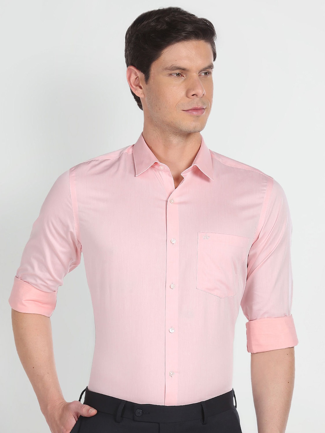 

Arrow Slim Fit Pure Cotton Formal Shirt, Pink