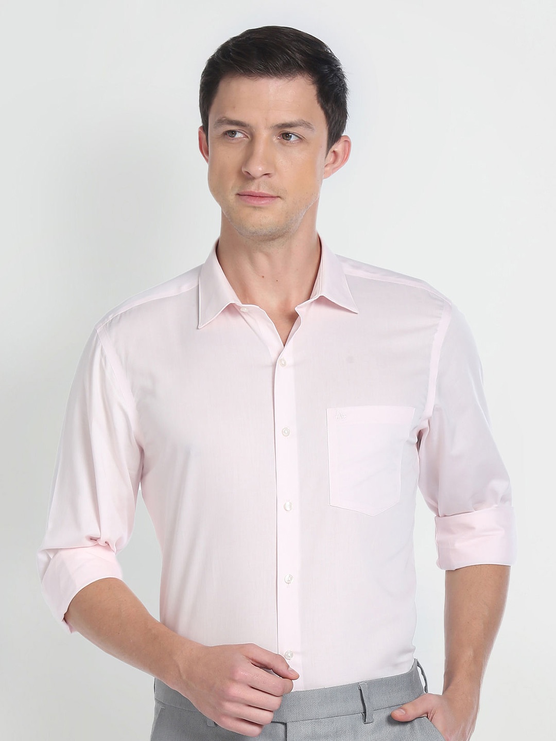 

Arrow Slim Fit Pure Cotton Formal Shirt, Pink