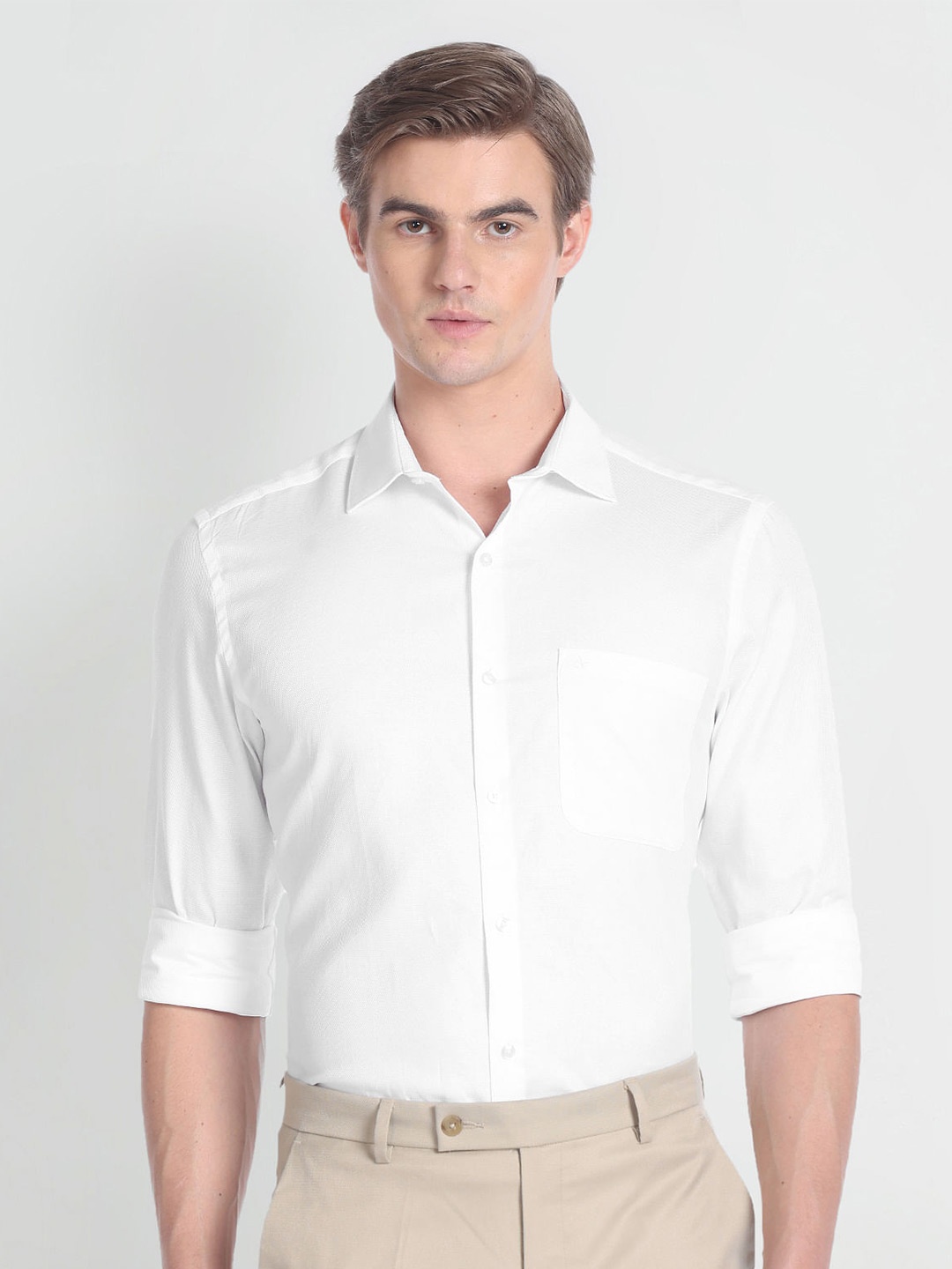 

Arrow Slim Fit Pure Cotton Formal Shirt, White