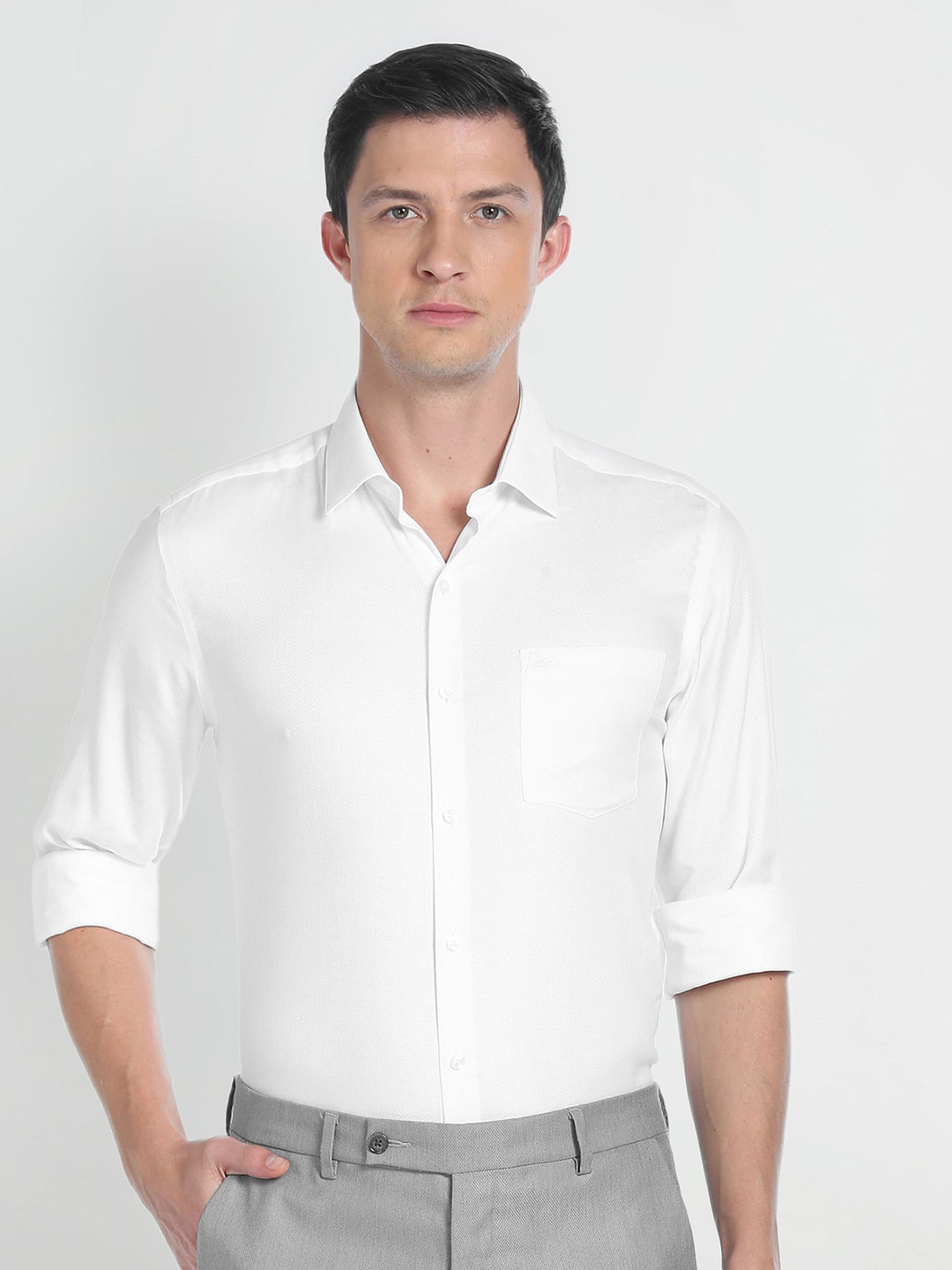 

Arrow Slim Fit Pure Cotton Formal Shirt, White