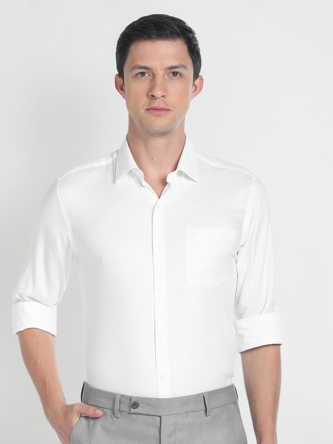 

Arrow Slim Fit Pure Cotton Formal Shirt, White