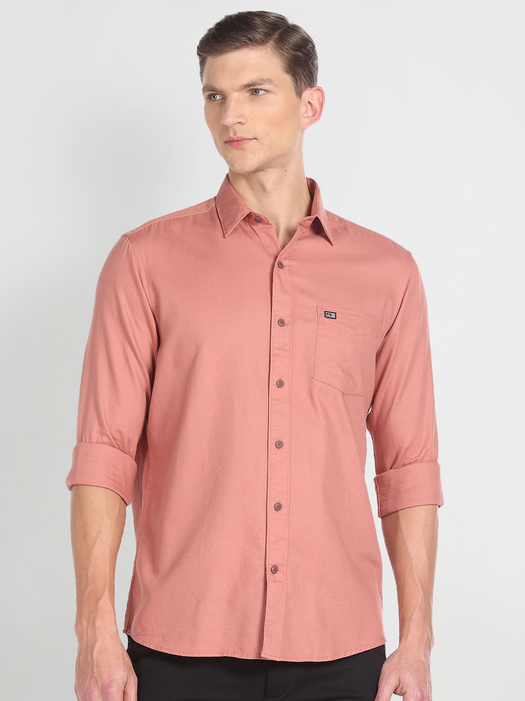 

Arrow Sport Slim Fit Pure Cotton Casual Shirt, Peach