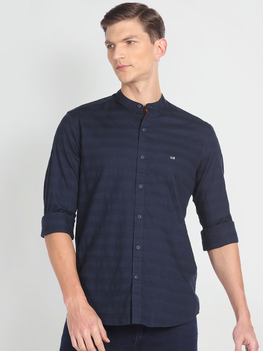 

Arrow Sport Striped Slim Fit Cotton Casual Shirt, Blue