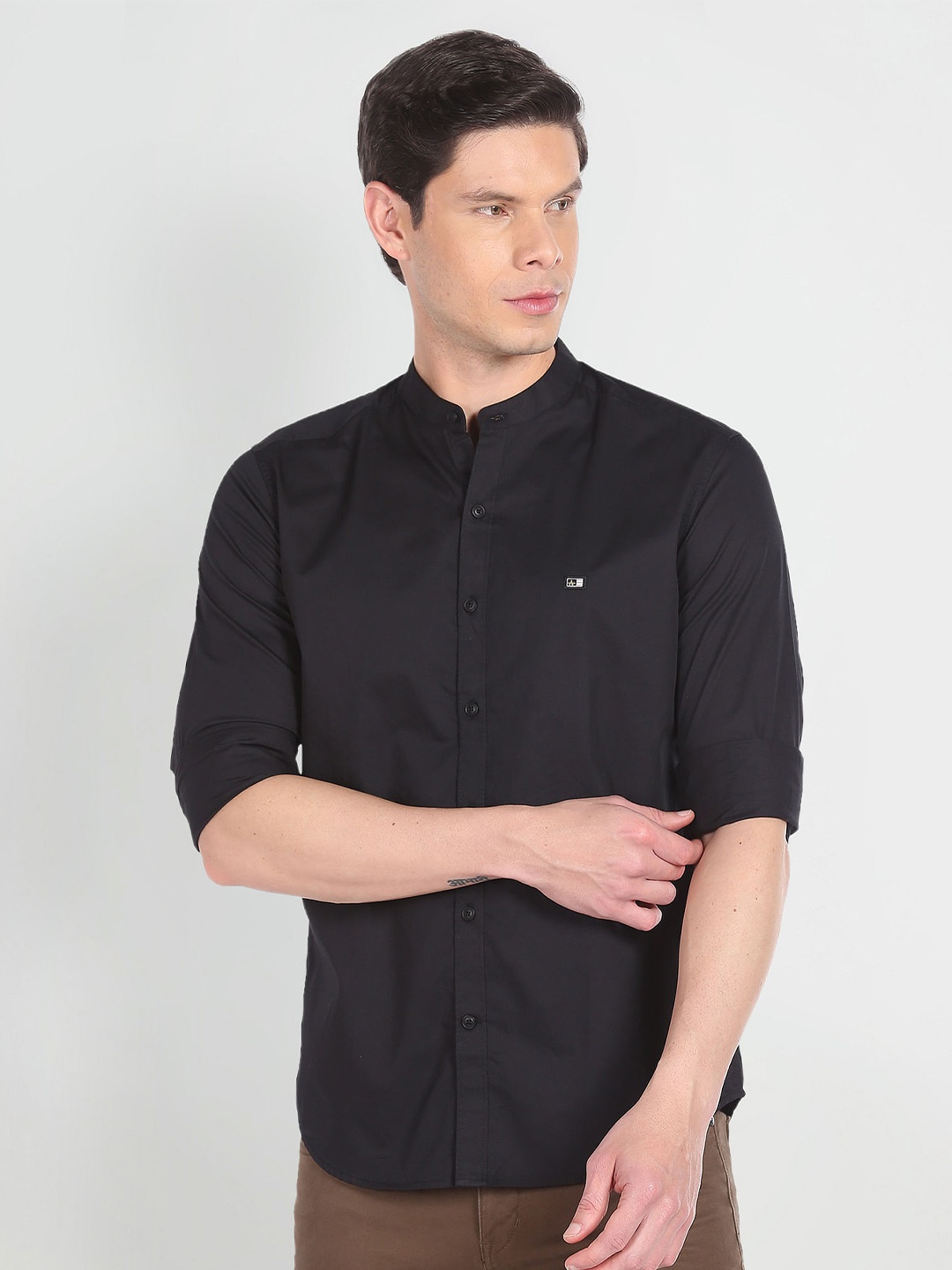 

Arrow Sport Slim Fit Cotton Casual Shirt, Black