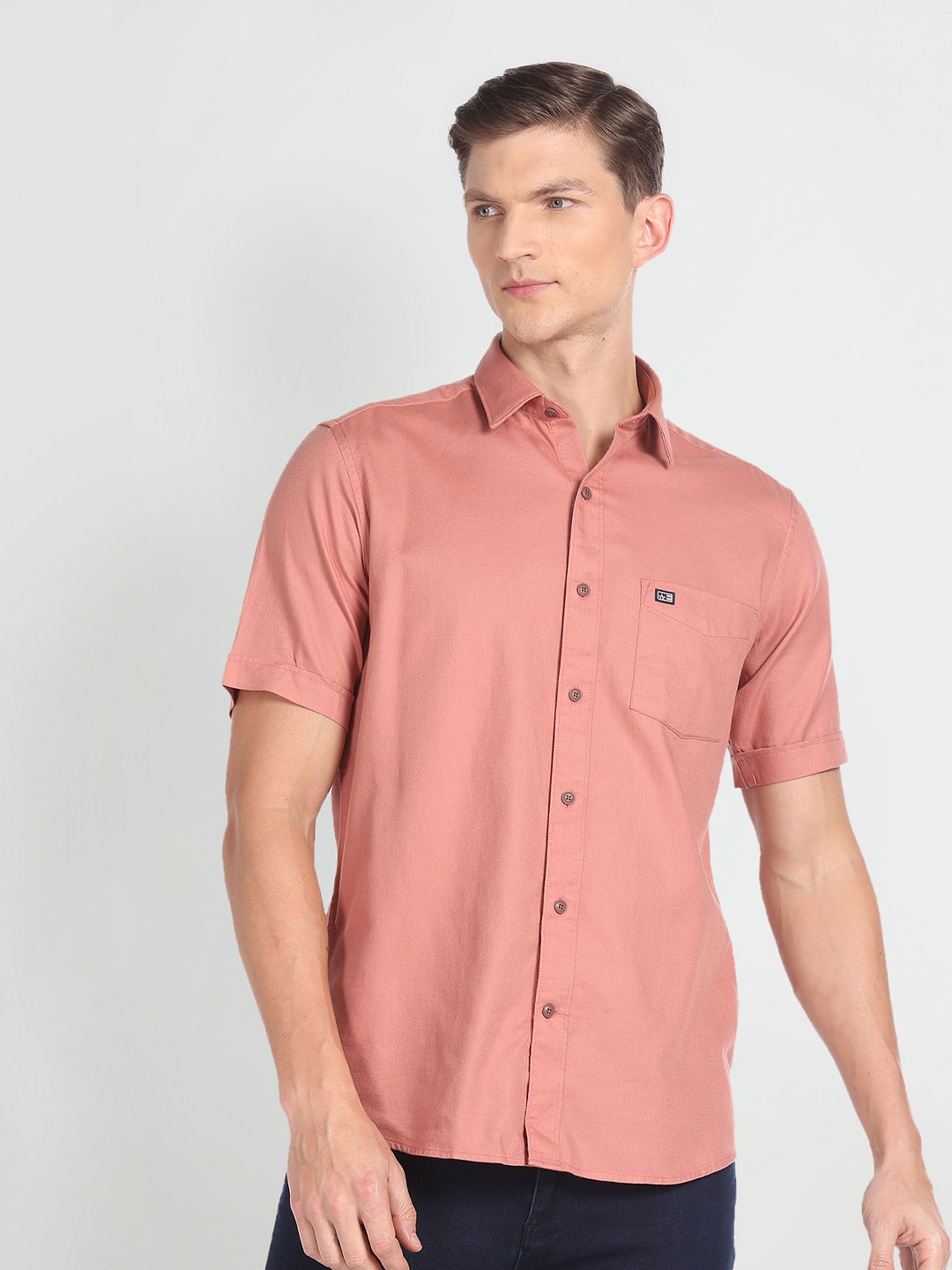 

Arrow Sport Pure Cotton Casual Shirt, Peach