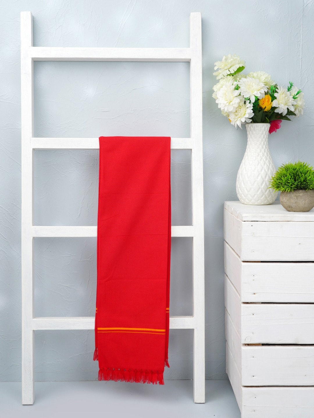 

Ramraj 5 Pcs Red Pure Cotton 150 GSM Bath Towels