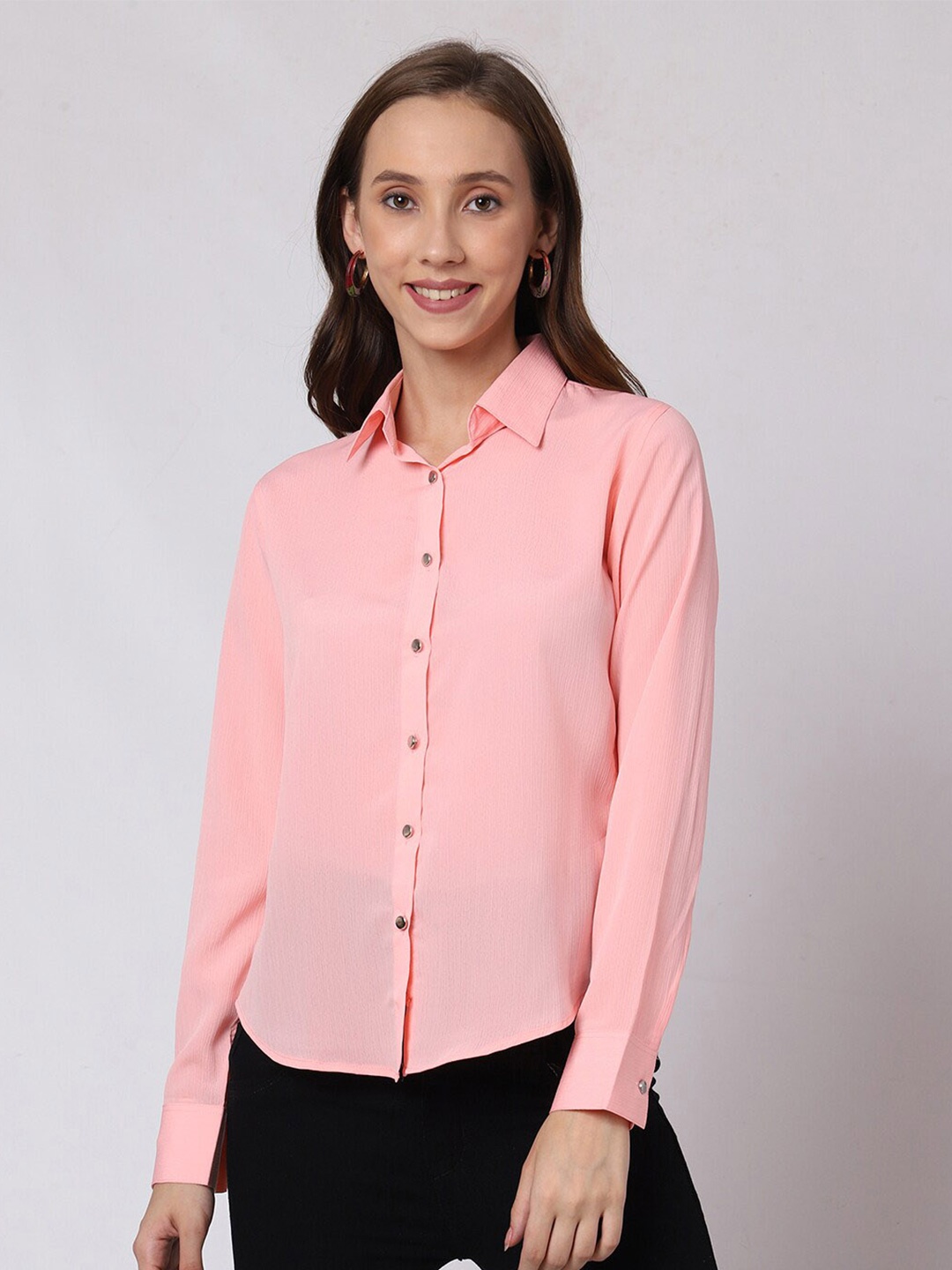 

Urban Komfort New Spread Collar Formal Shirt, Peach