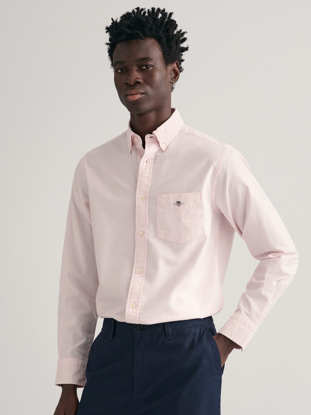 

GANT Regular Fit Button Down Casual Shirts, Pink