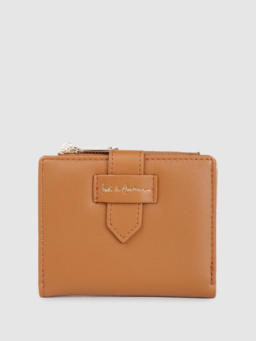 

Mast & Harbour Women Two Fold Wallet, Tan