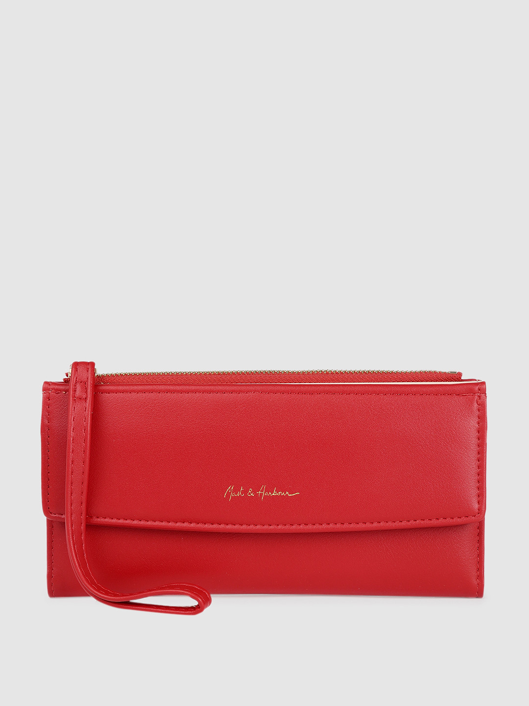 

Mast & Harbour Women Two Fold Wallet, Red