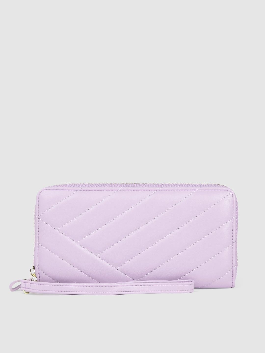 

Mast & Harbour Women Solid Zip Around Wallet, Lavender