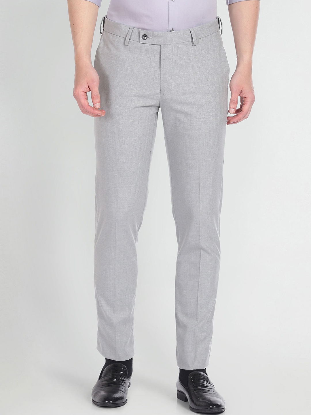 

Arrow Men Hudson Tailored Fit Autoflex Trousers, Grey