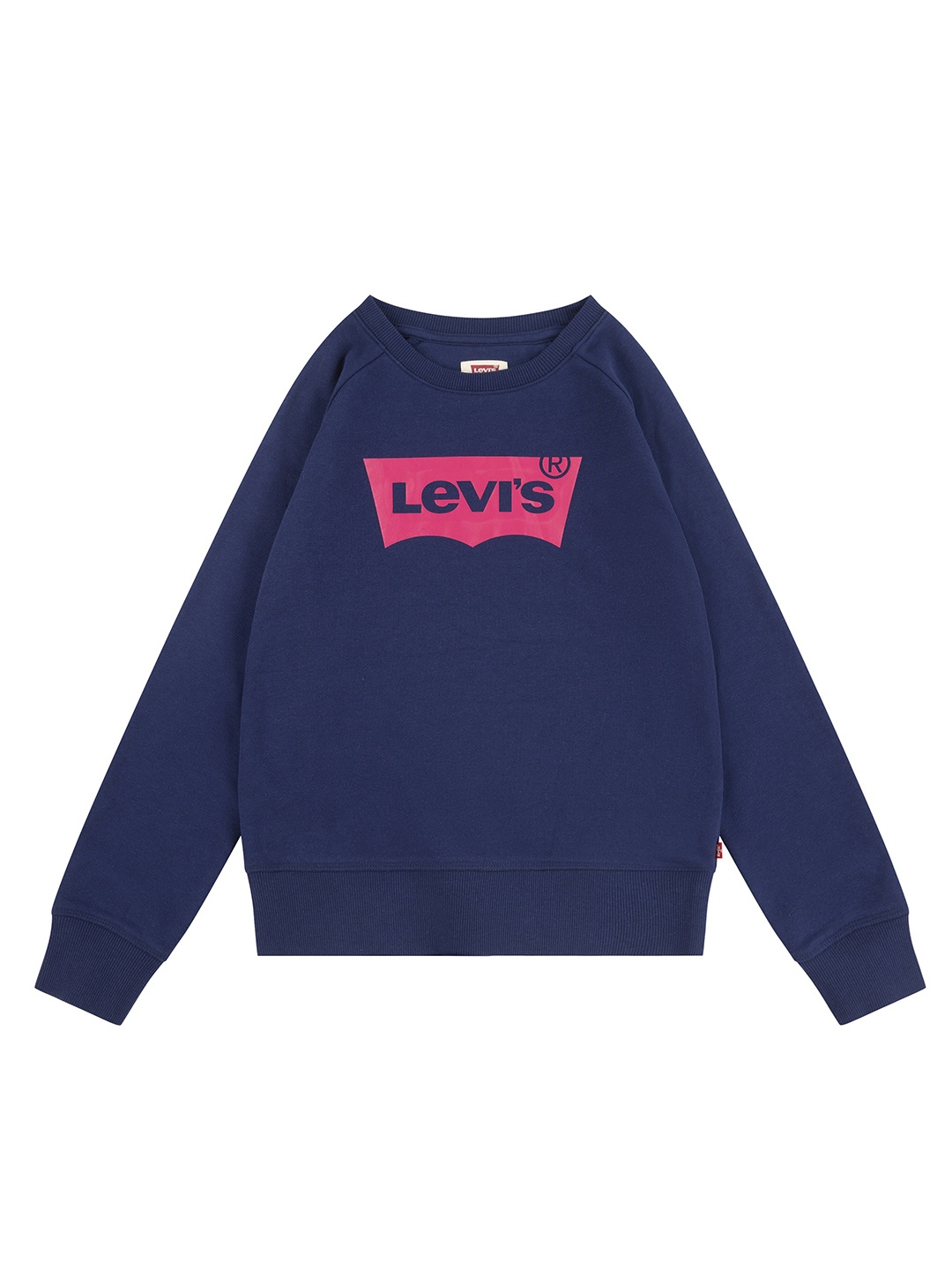 

Levis Girls Printed Round Neck Sweatshirt, Blue