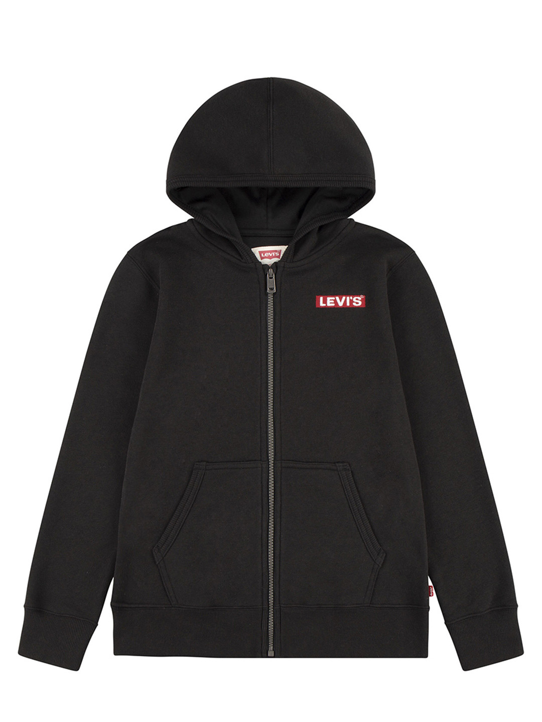 

Levis Boys Hooded Front Open Sweatshirt, Black