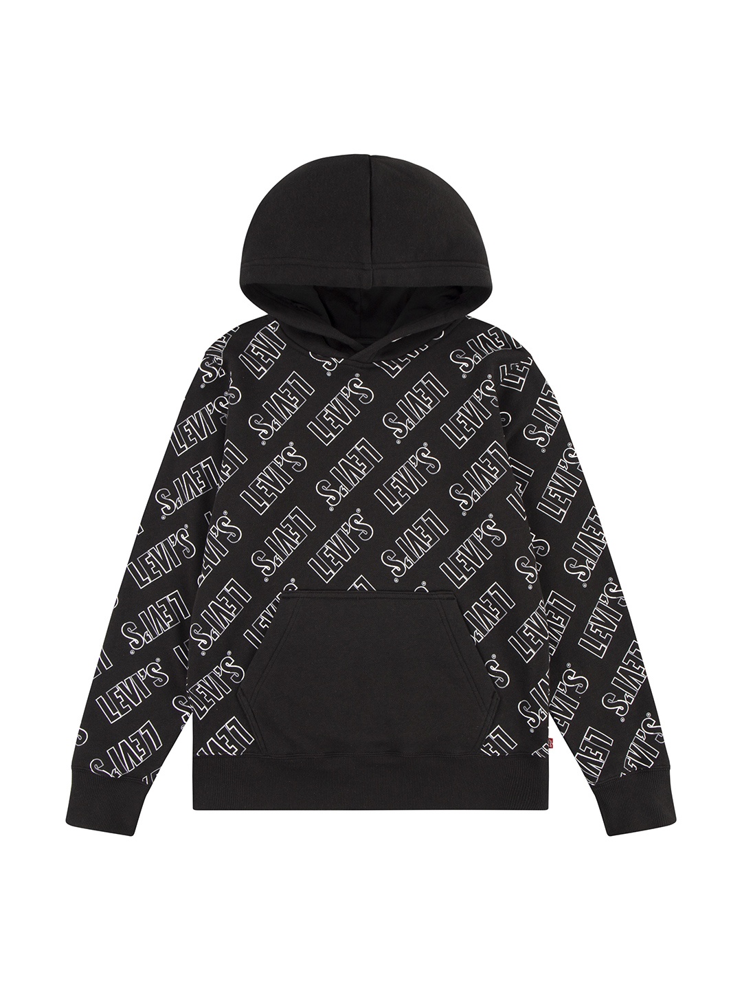 

Levis Boys Printed Hooded Sweatshirt, Black
