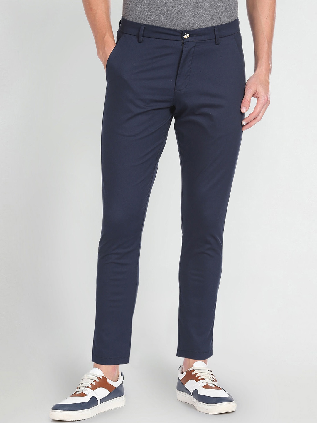 

Arrow Sport Men Mid-Rise Slim Fit Chinos, Blue
