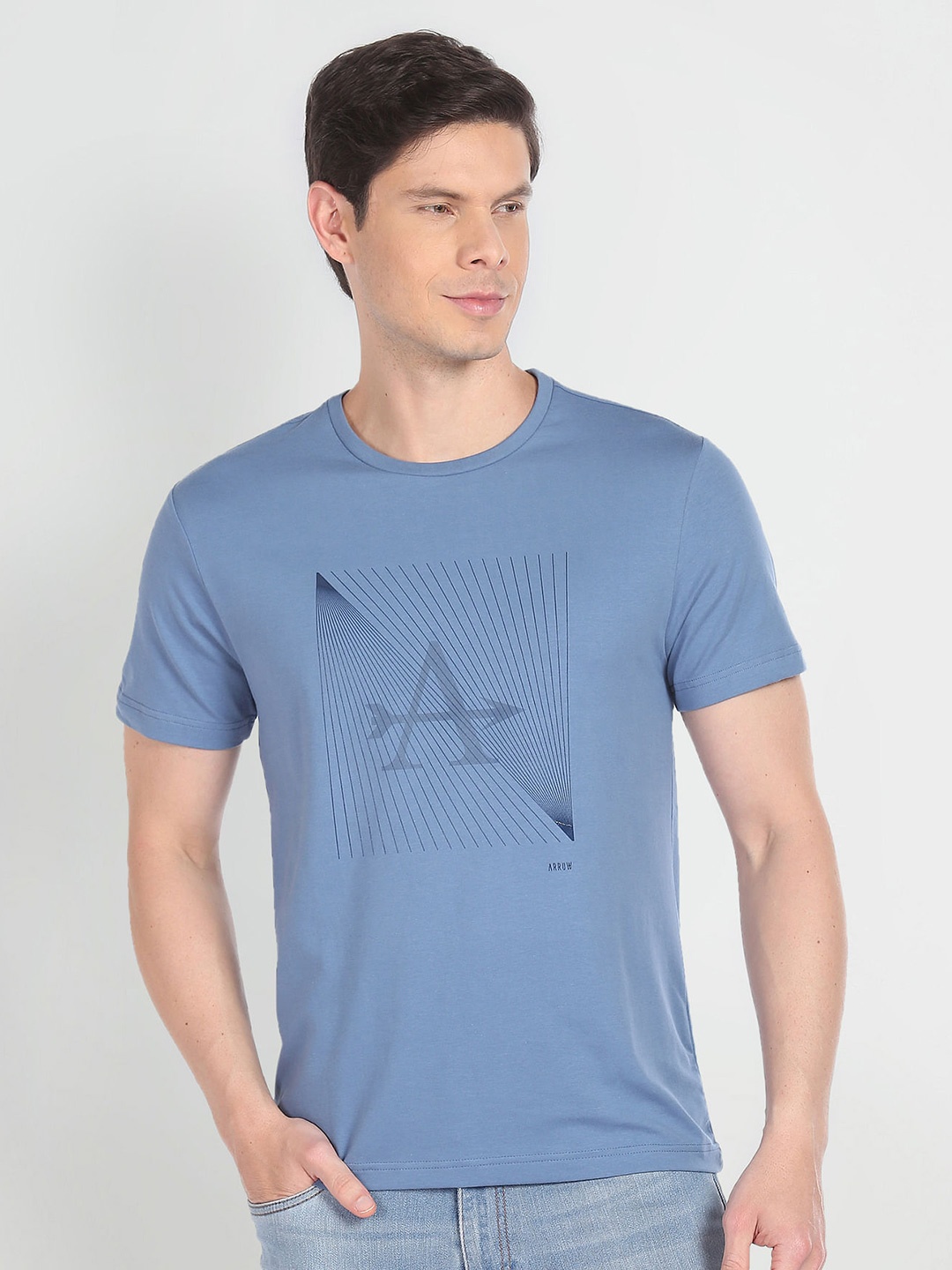 

Arrow New York Typography Printed T-shirt, Blue
