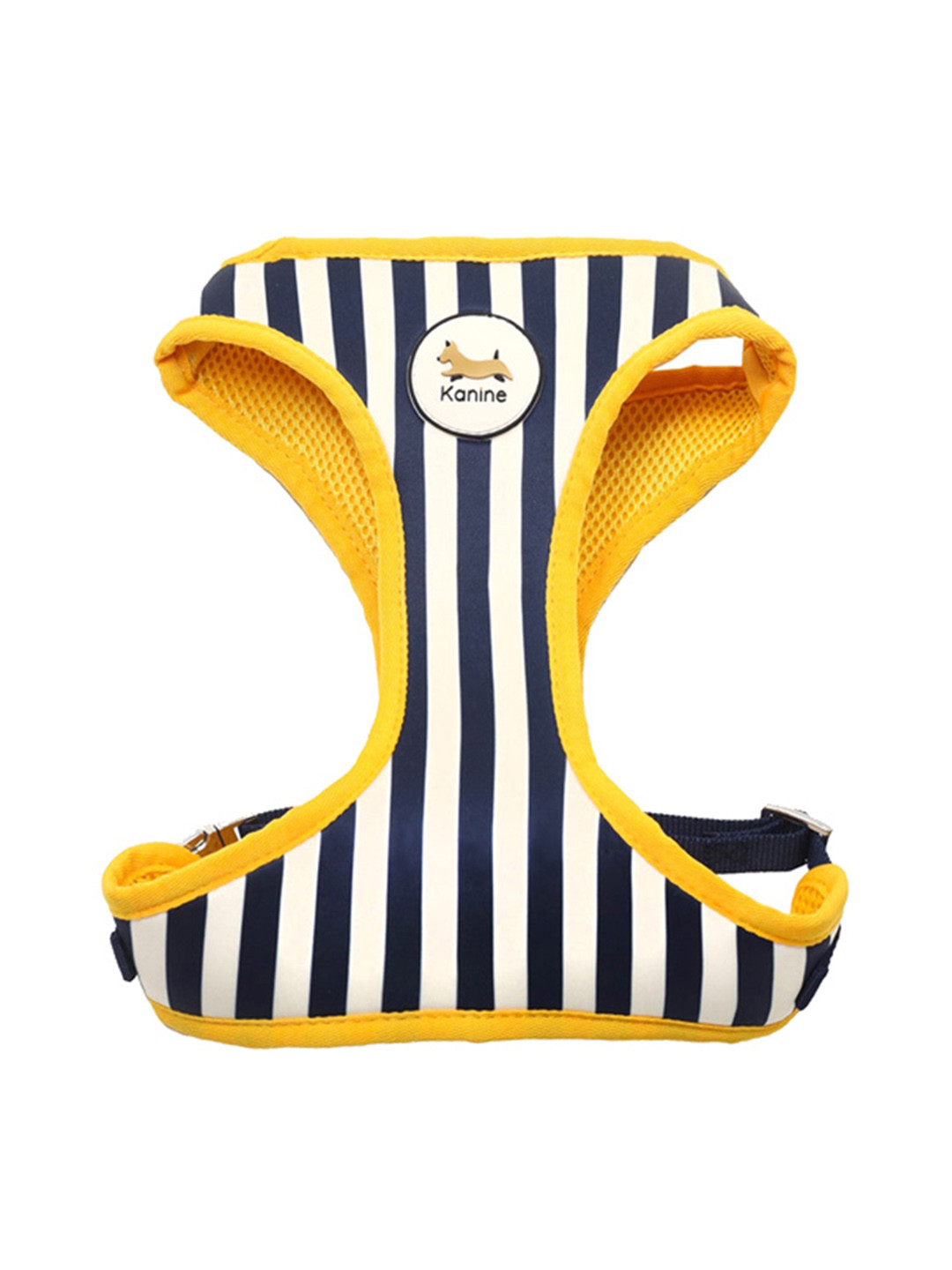 

Kanine Collection Striped Buckle Fastening Training Harness, Yellow