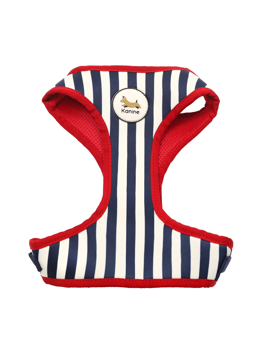 

Kanine Collection Striped Buckle Fastening Training Harness, White