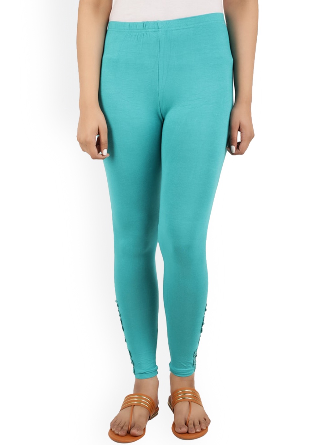 

V-Mart Women Ankle-Length Leggings, Green