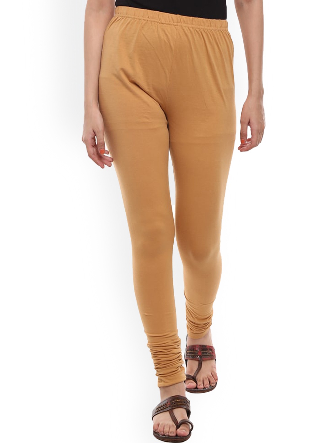 

V-Mart Churidar-Length Leggings, Beige