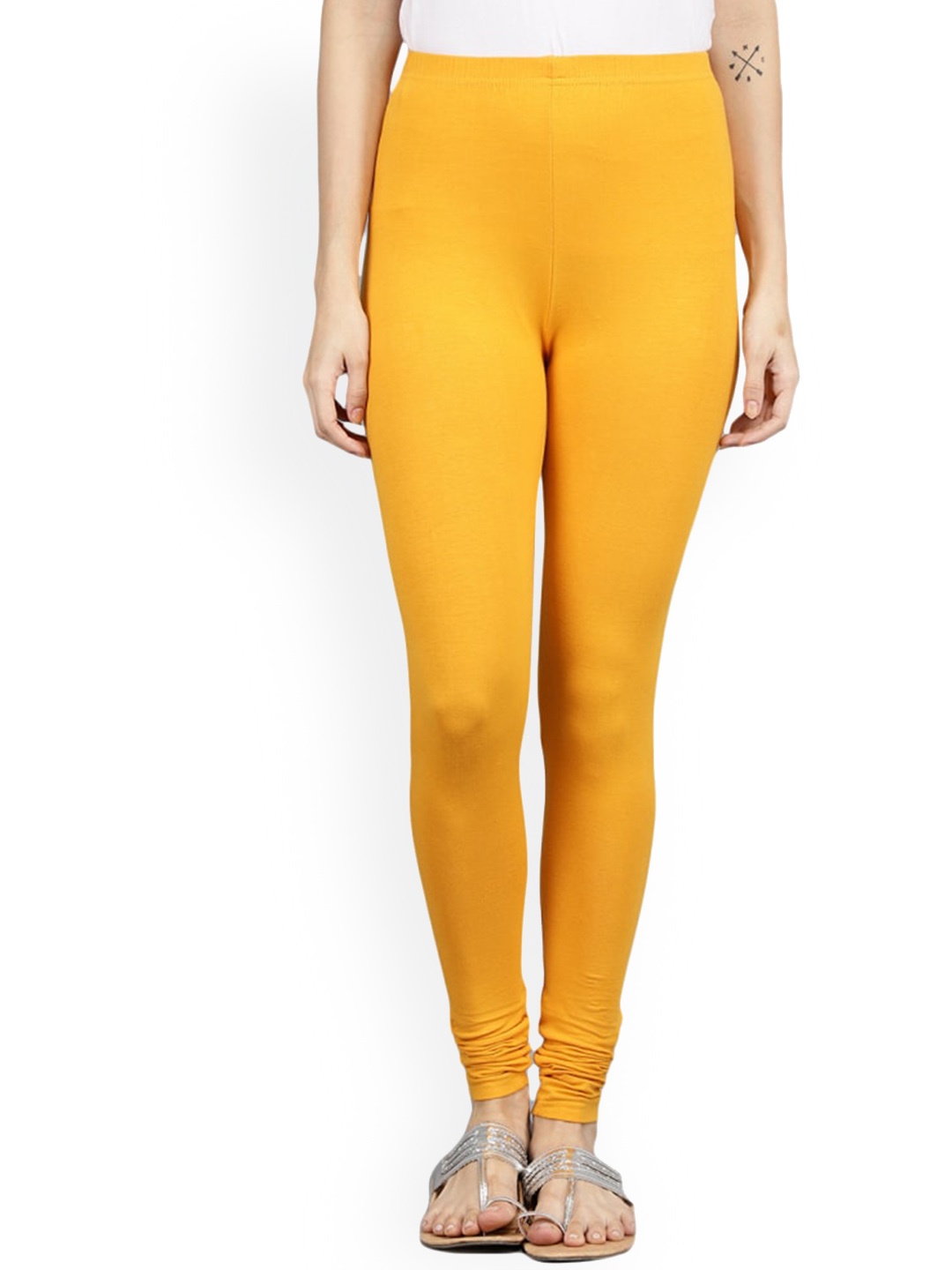 

V-Mart Churidar-Length Leggings, Mustard