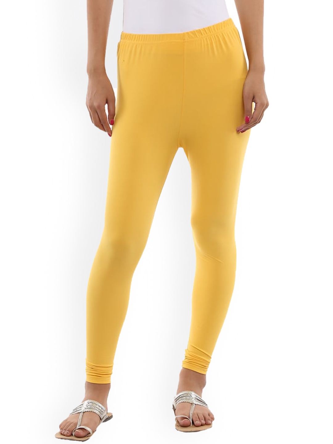 

V-Mart Churidar-Length Leggings, Mustard