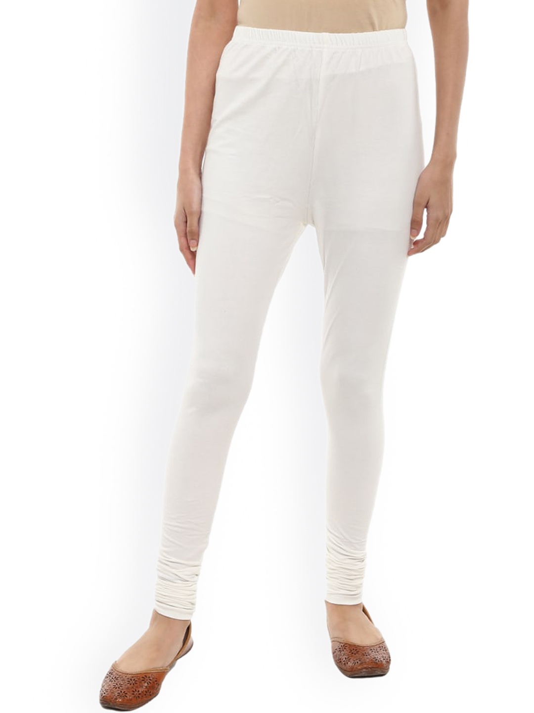 

V-Mart Churidar Length Leggings, White