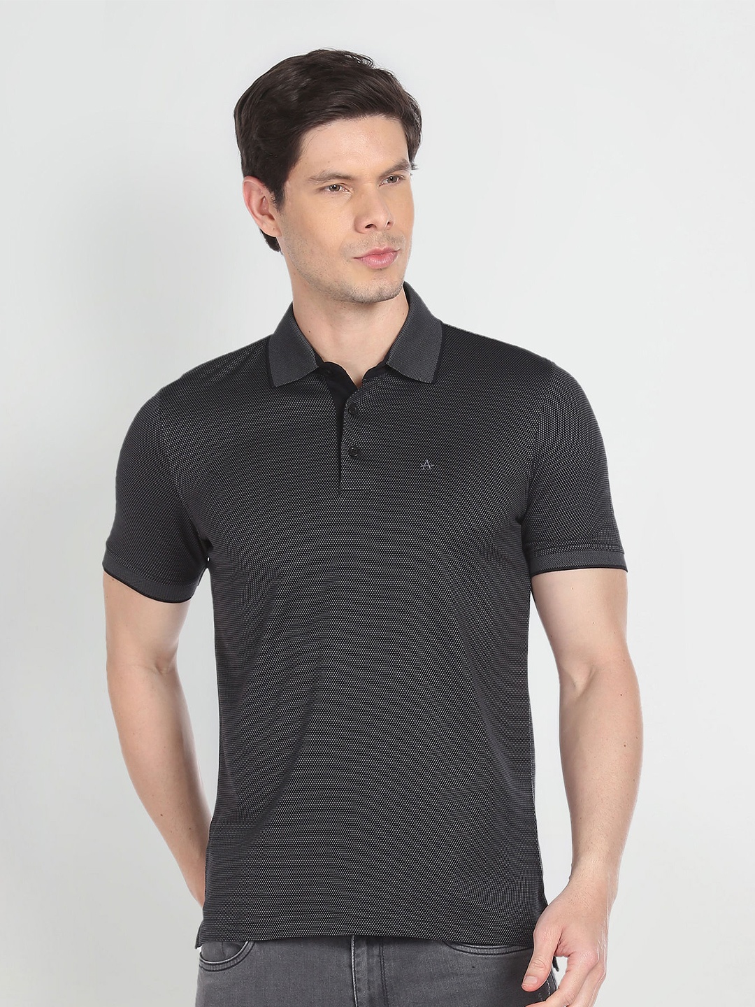 

Arrow Polo Collar Regular T-shirt, Black
