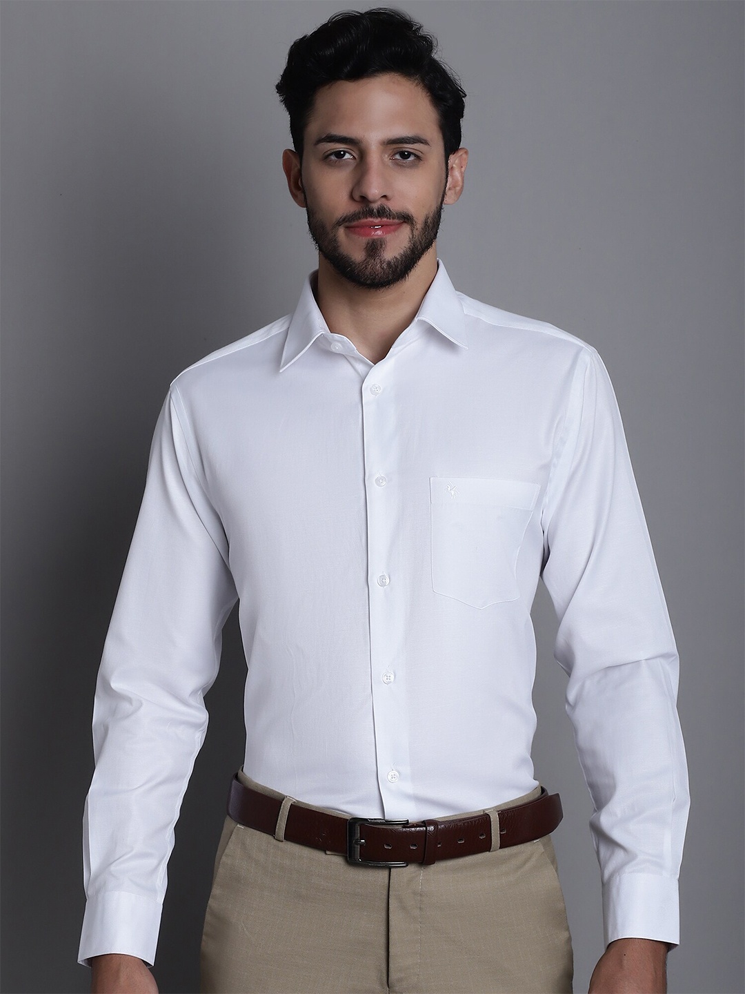 

Cantabil Comfort Regular Fit Formal Shirt, White