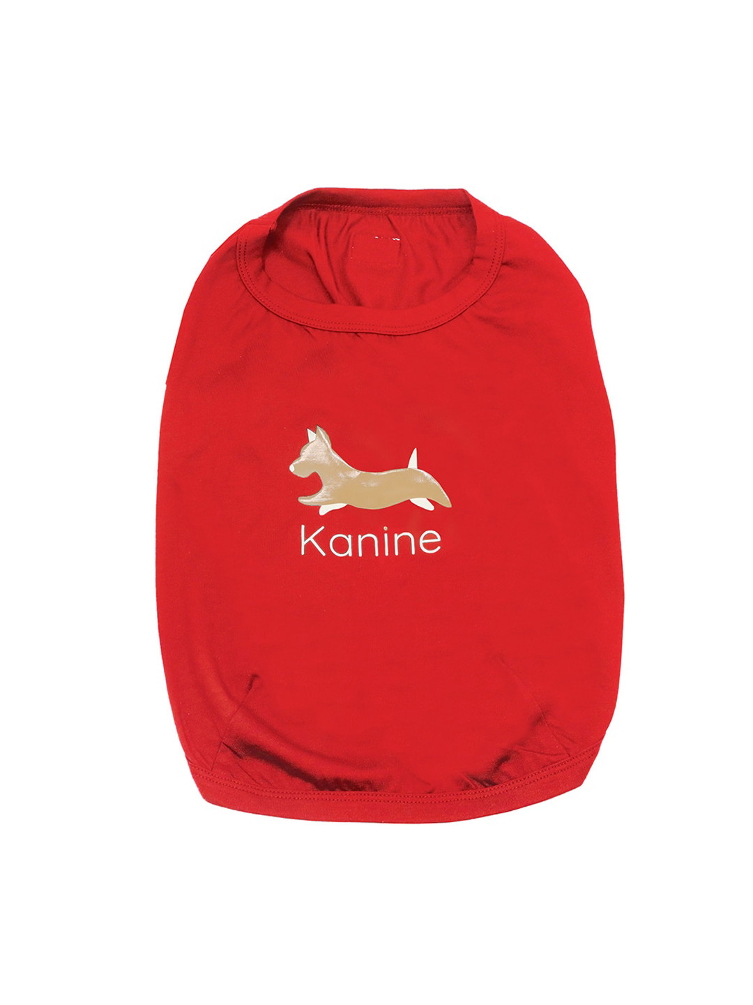 

Kanine Collection Red Printed Cotton Dog T-shirt
