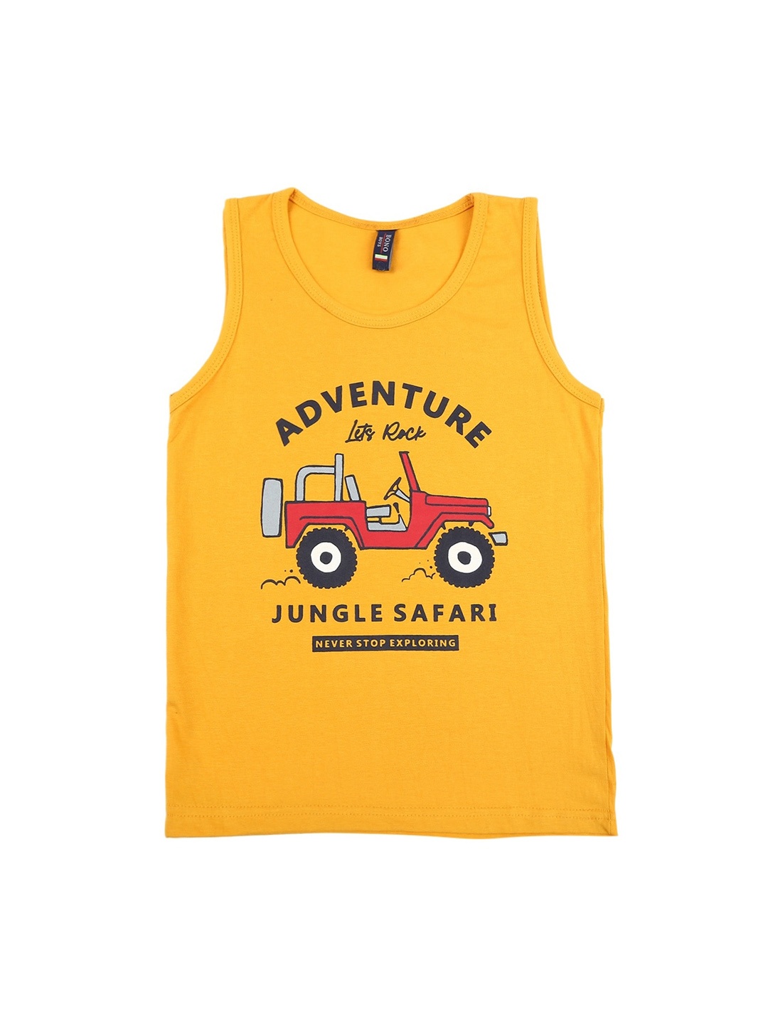 

V-Mart Boys Printed Cotton Basic Innerwear Vests, Yellow