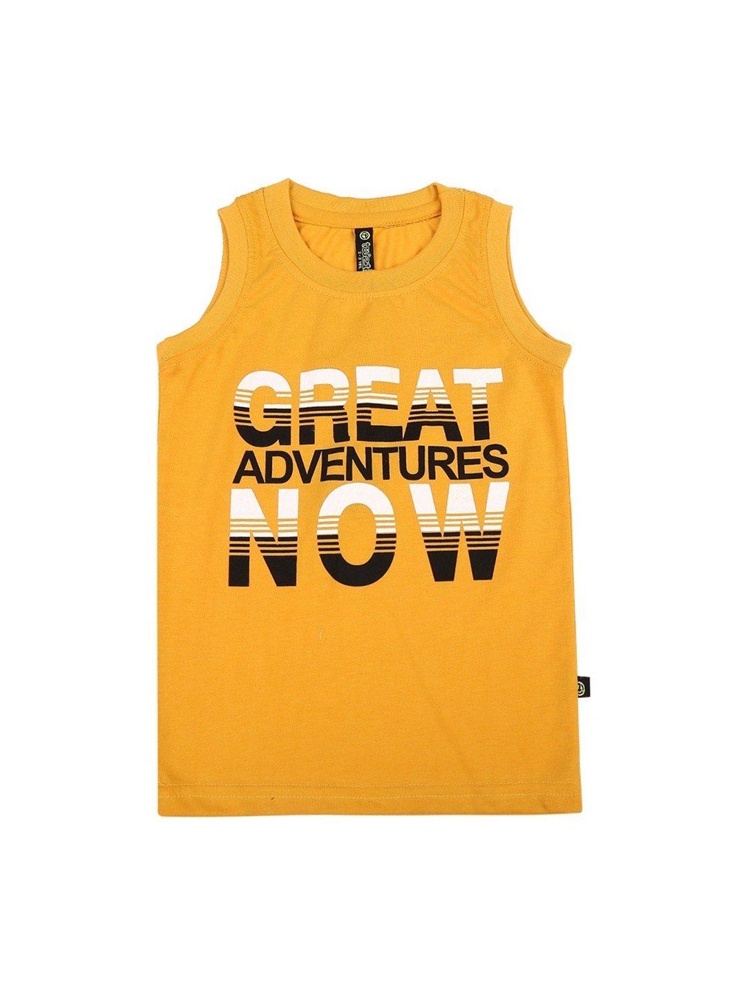 

V-Mart Boys Printed Cotton Basic Innerwear Vests, Yellow