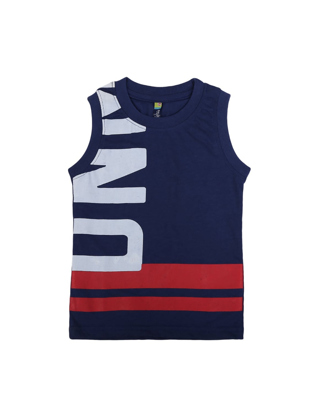 

V-Mart Boys Printed Cotton Basic Innerwear Vests, Blue