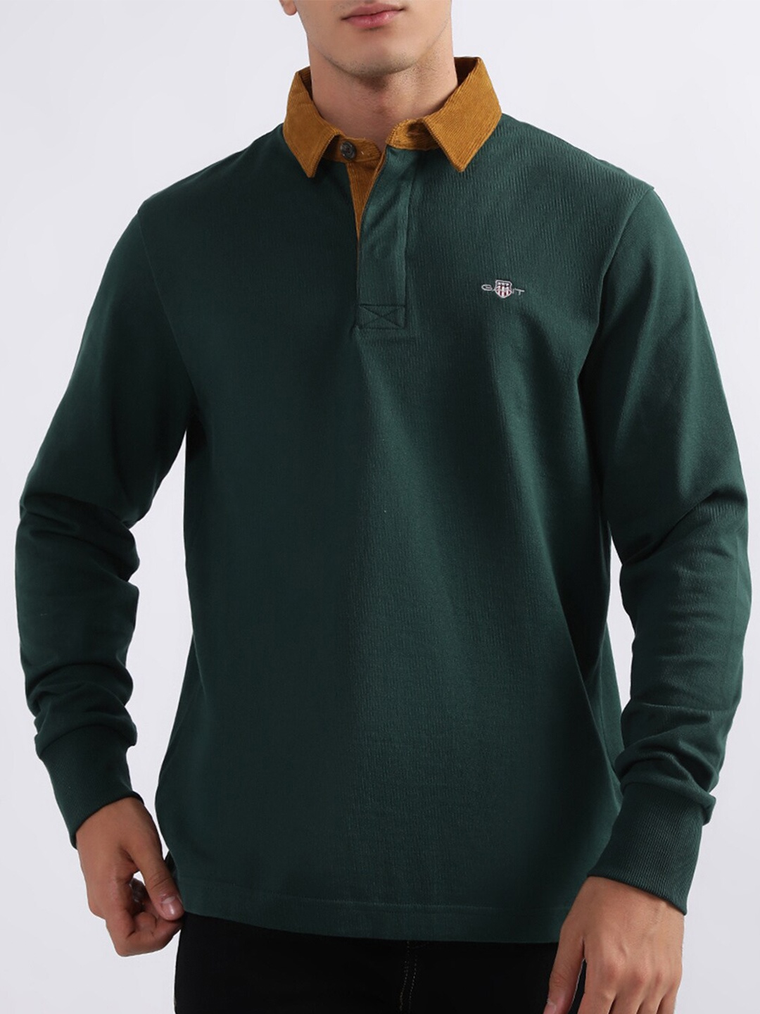 

GANT Polo Collar Cotton T-shirt, Green