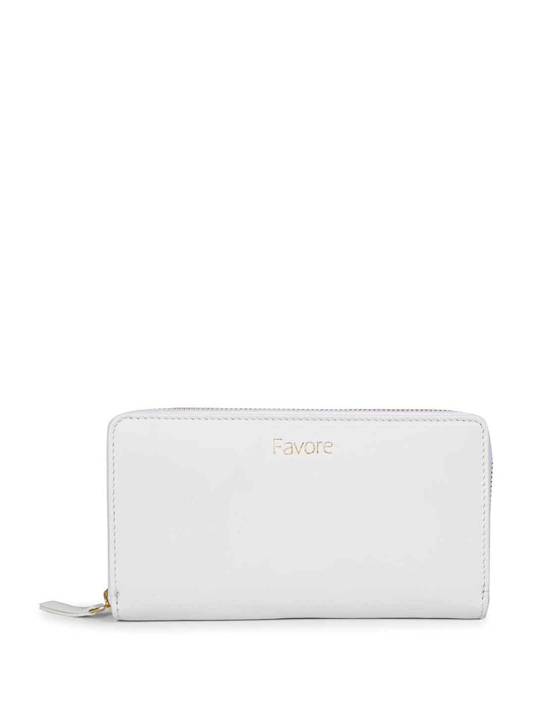 

Saint G Leather Zip Around Wallet, White