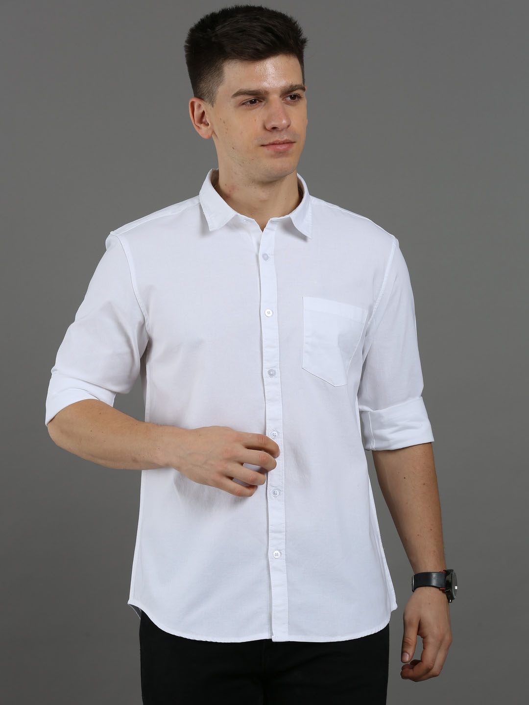 

Bought First Classic Casual Shirt, White