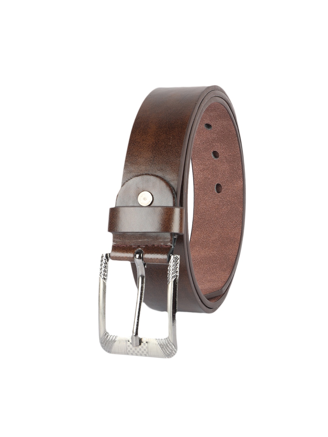 

ZEVORA Men Synthetic Leather Casual Belt, Brown