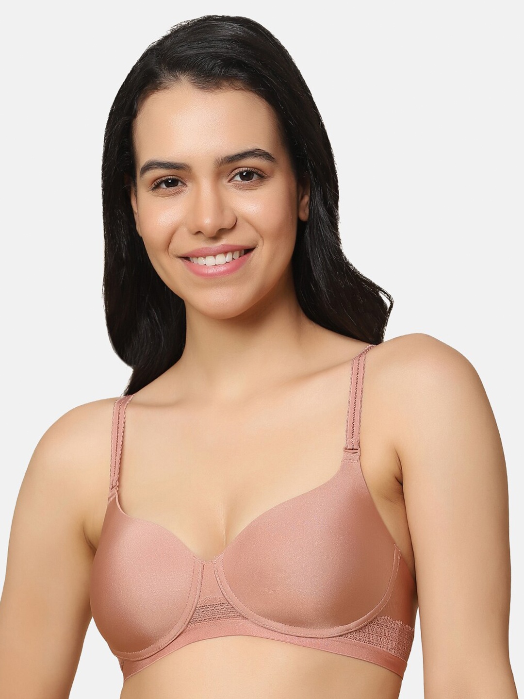 

Triumph Lightly Padded Medium Coverage Underwired T-shirt Bra With All Day Comfort, Brown