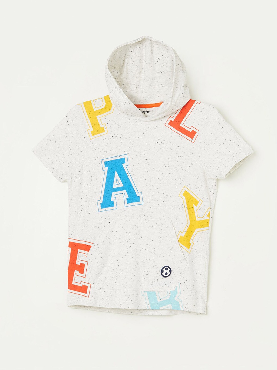 

Fame Forever by Lifestyle Boys Typography Printed Hooded T-shirt, White