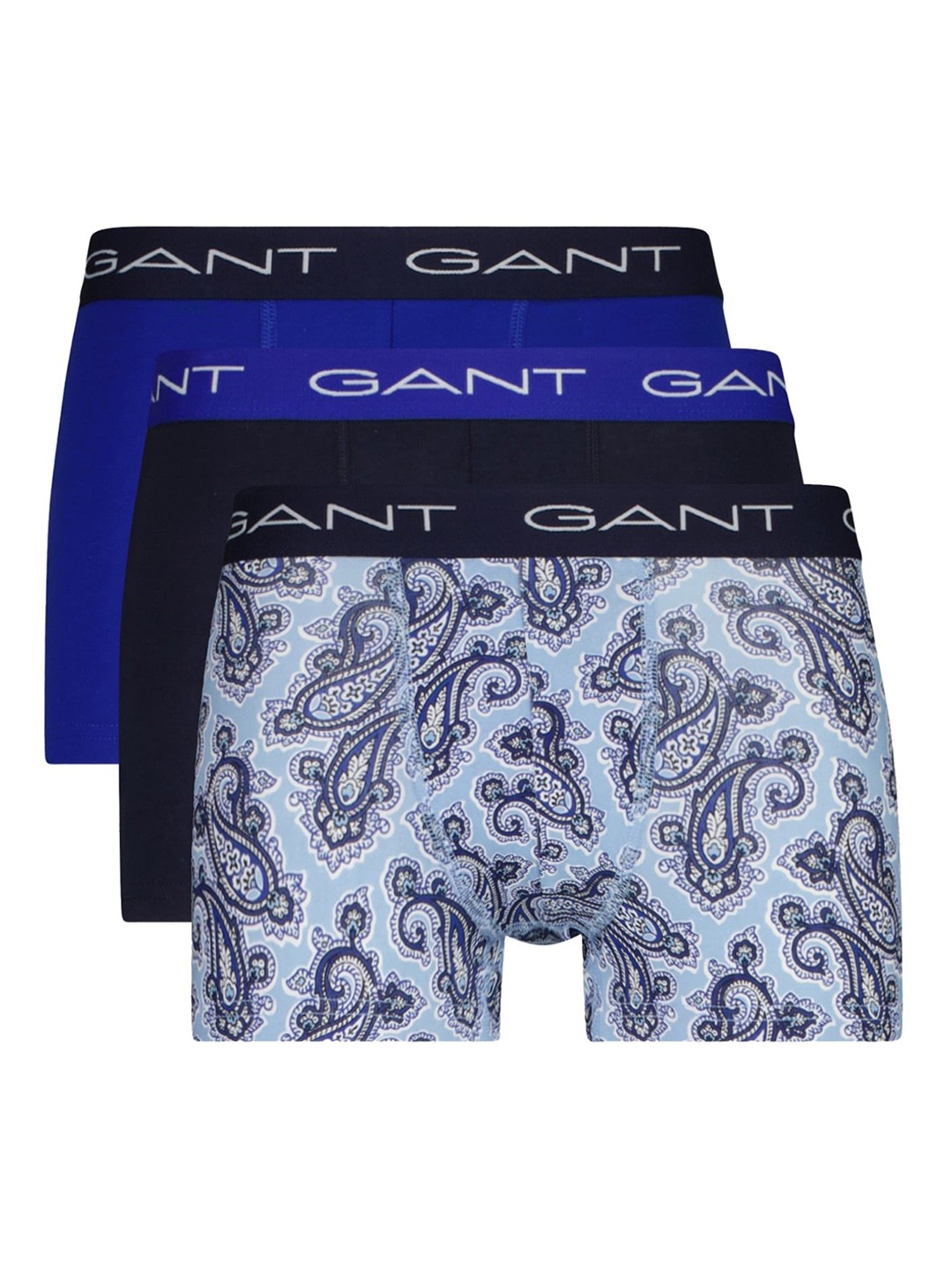 

GANT Pack Of 3 Pure Cotton Slim-fit Trunks GMW23-902333063468, Blue