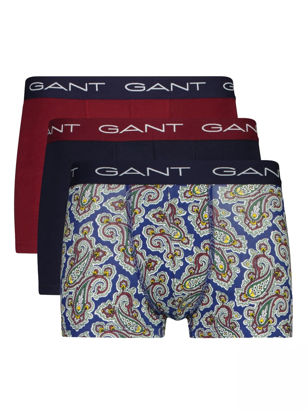 

GANT Pack Of 3 Pure Cotton Slim-fit Trunks GMW23-902333063418, Blue