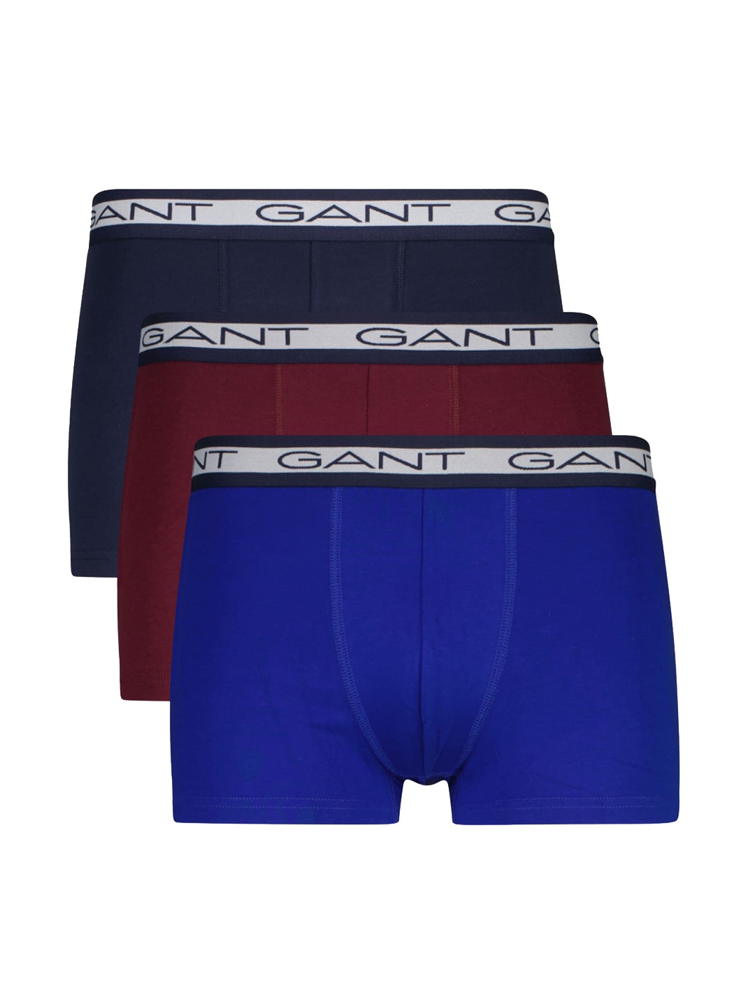 

GANT Pack Of 3 Pure Cotton Trunks GMW23-900003053436, Blue