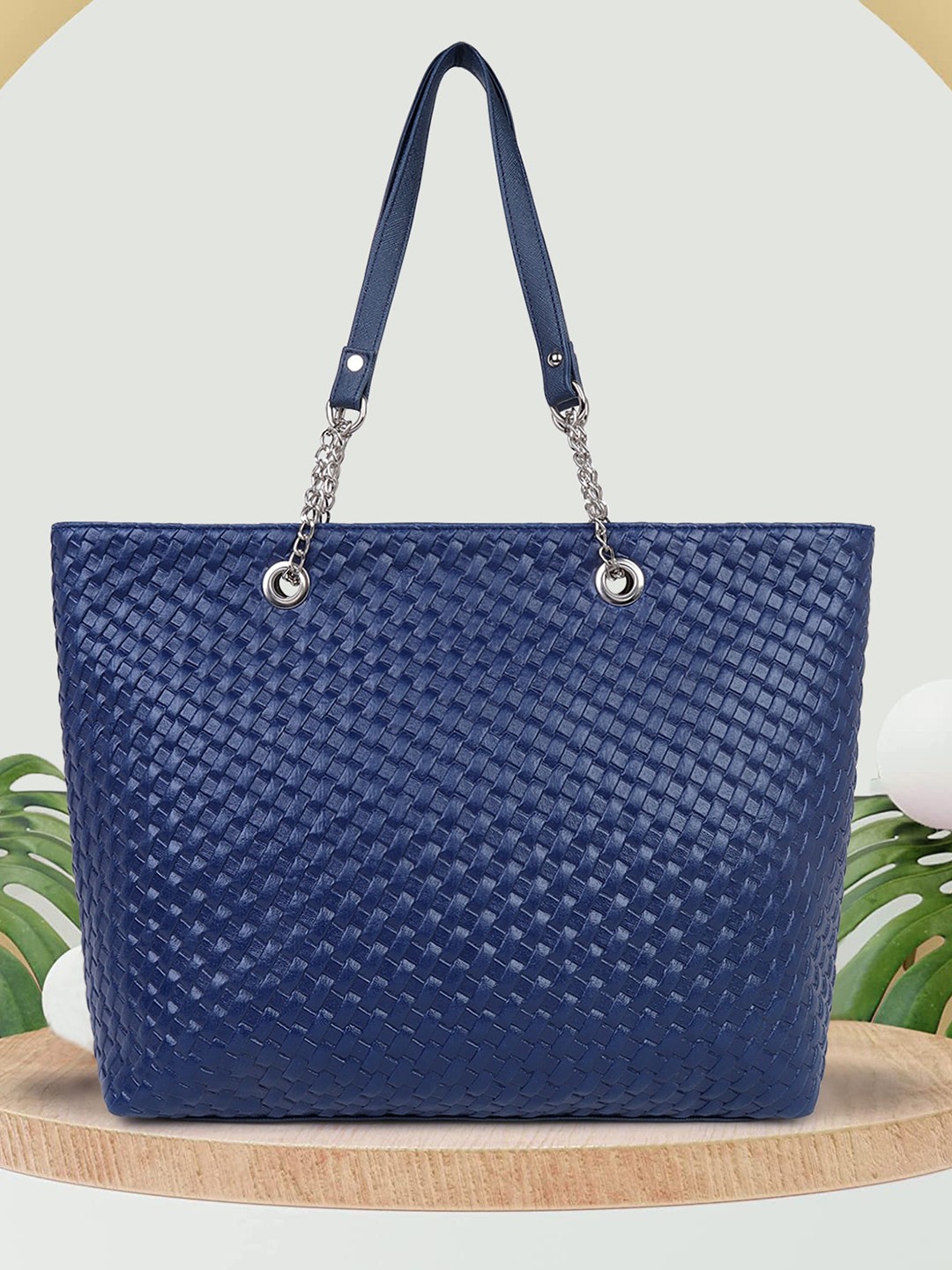 

OsaiZ Textured Shoulder Bag, Blue