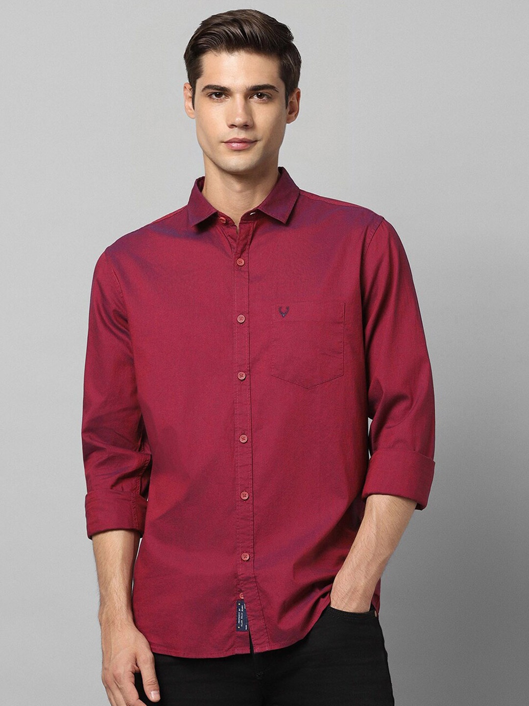 

Allen Solly Pure Cotton Casual Shirt, Maroon