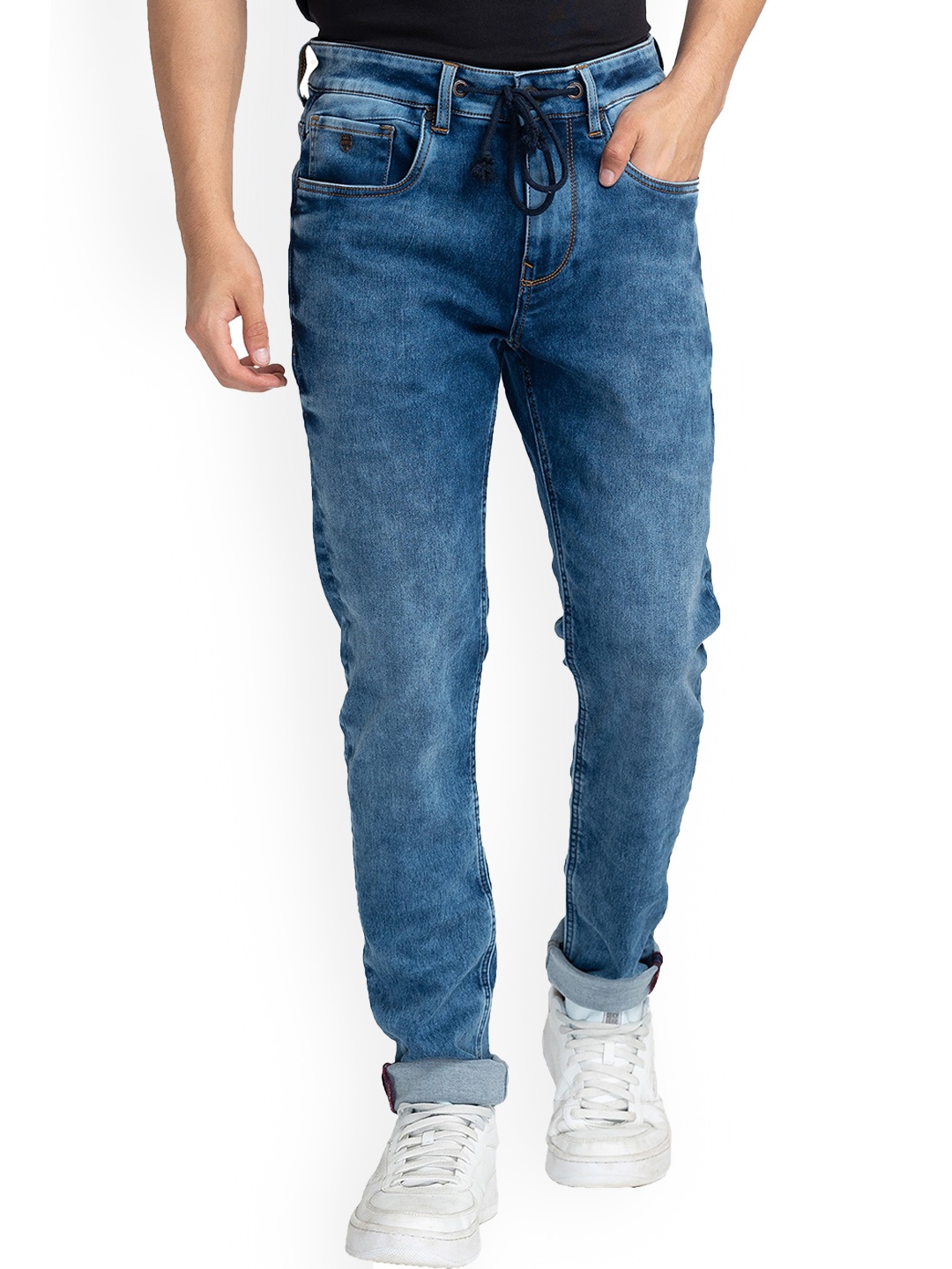 

Being Human Men Clean Look Heavy Fade Jogger, Blue