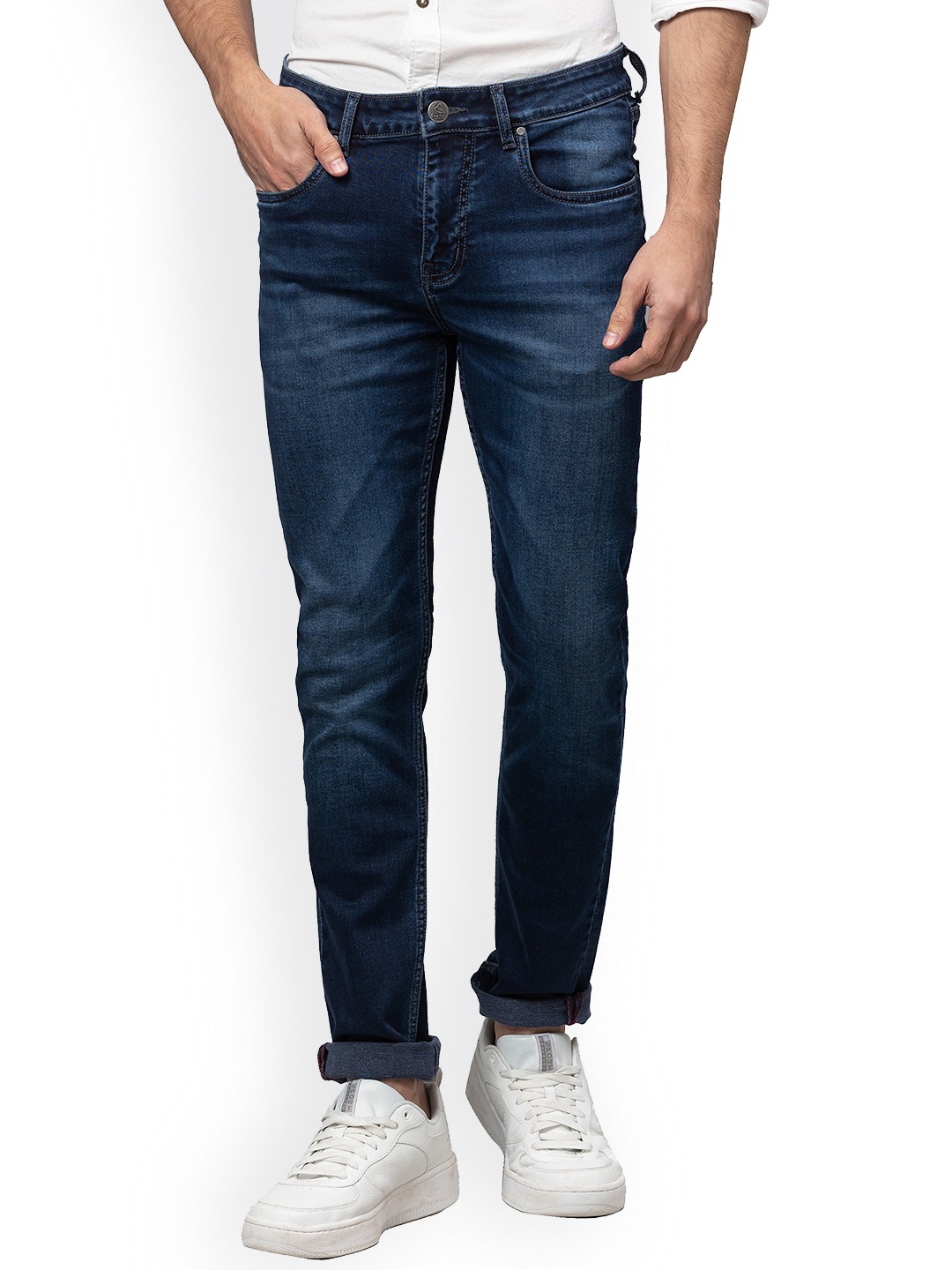 

Being Human Men Slim Fit Clean Look Light Fade Jeans, Blue