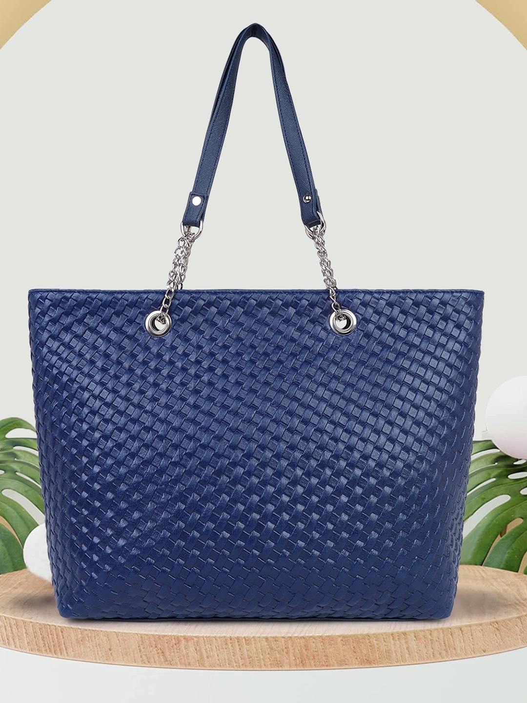 

OsaiZ Textured Shoulder Bag, Blue